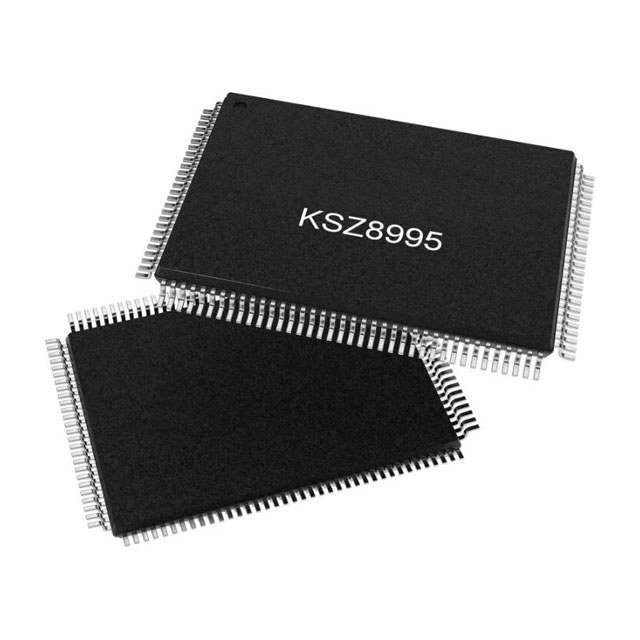 出售【Microchip】KSZ8995XA 集成式 5 端口 10/100 QoS 以太網(wǎng)交換機，支持光纖