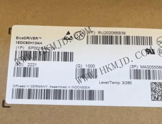 供應驅(qū)動器 英飛凌 1EDC60H12AH 1200 V高邊單通道柵極驅(qū)動IC