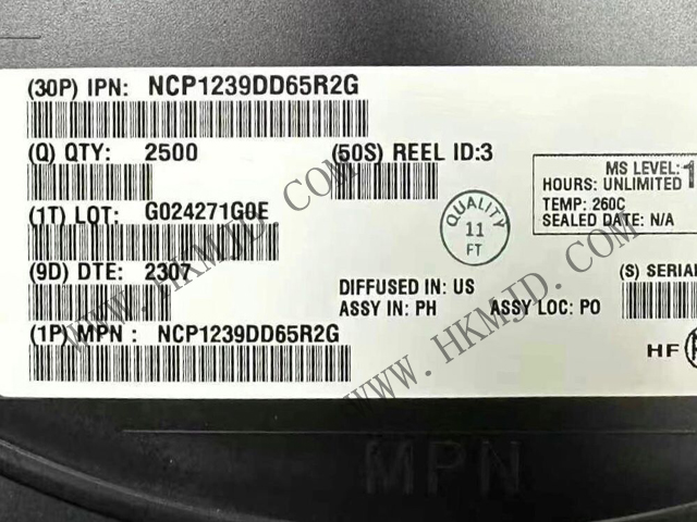 ON NCP1239DD65R2G 65kHz 電流模式控制器，適用于帶高壓啟動(dòng)的反激式轉(zhuǎn)換器