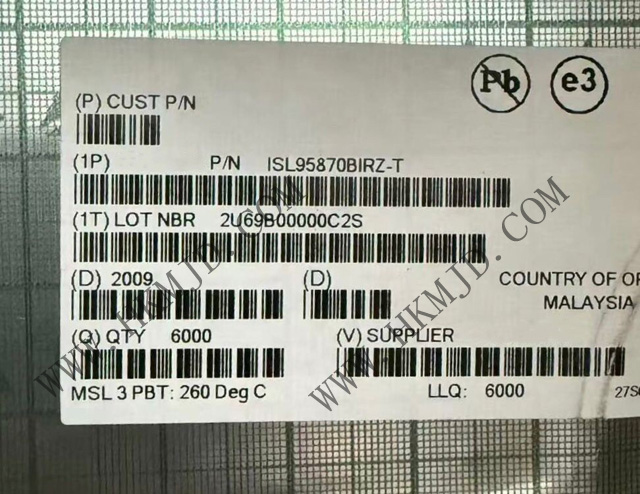 【現貨】明佳達電子供應 ISL95870BIRZ（Renesas）單相同步降壓型 PWM 穩(wěn)壓器