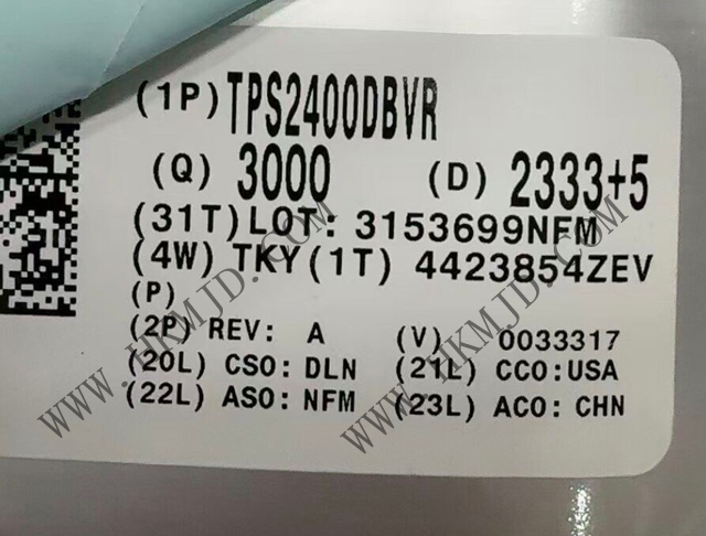 供應(yīng) TI TPS2400DBVR 5.5V過壓保護(hù)控制器，具備100V輸入瞬態(tài)保護(hù)功能
